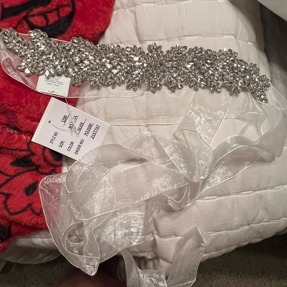 David’s Bridal wedding sash